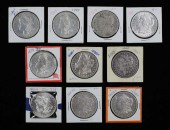 10 MORGAN SILVER DOLLARS1-1878