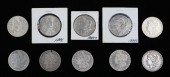 10 MORGAN SILVER DOLLARS1- 188