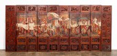 10 PANEL CHINESE FIGURAL & LAN