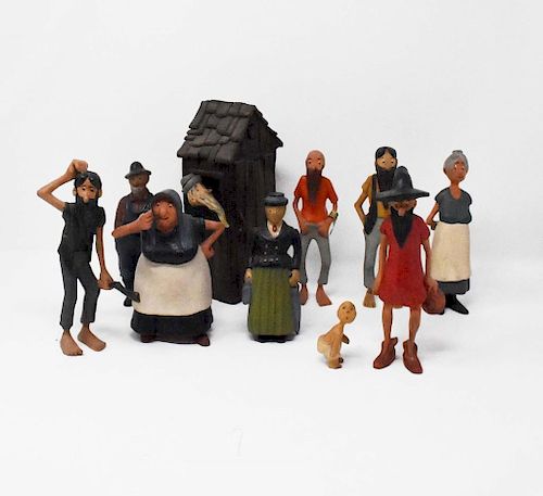 10 PAUL WEBB CARVED MOUNTAIN BOYS