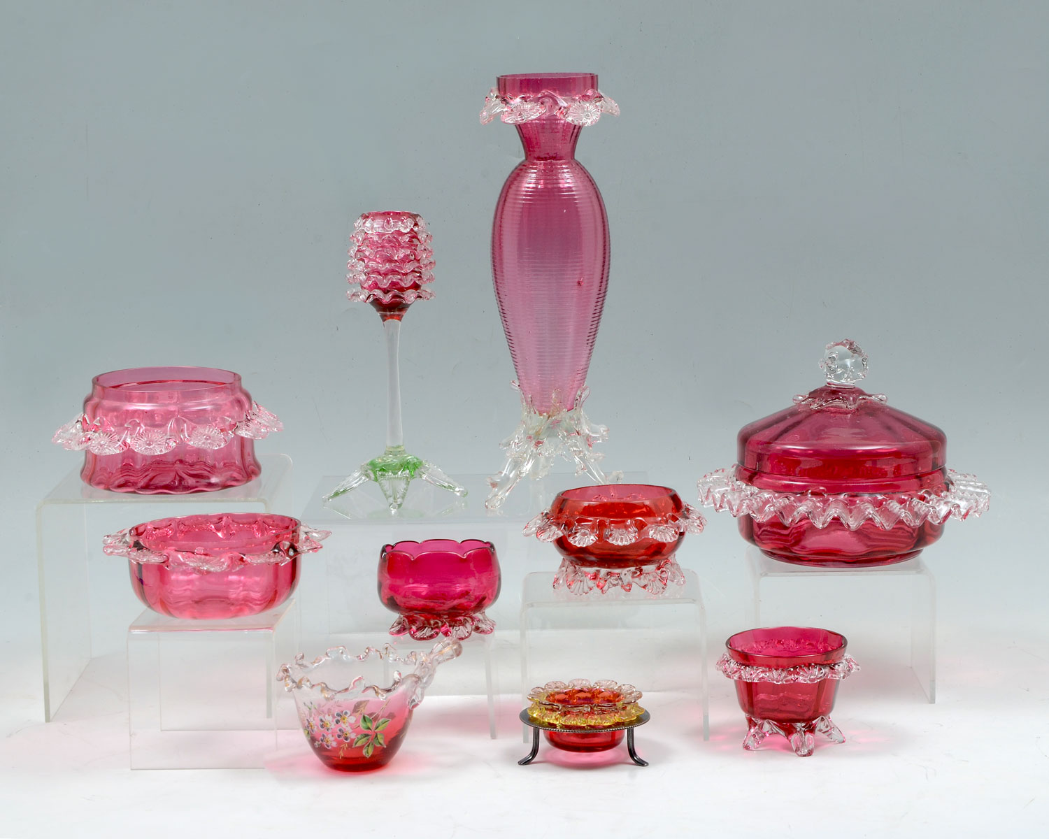 10 PC. 19TH C. STEVENS & WILLIAMS