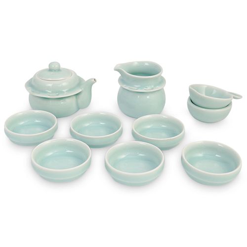 (10 PC) CHINESE GLAZED CERAMIC