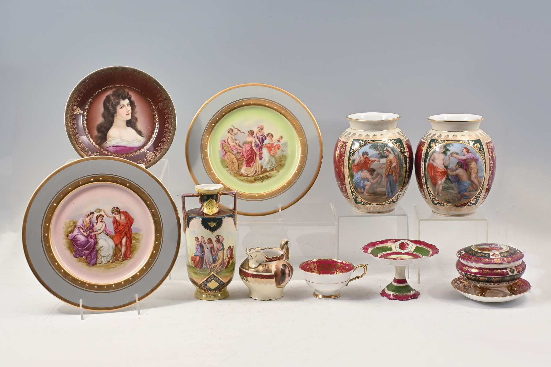 10 PC. DRESDEN & ROYAL VIENNA