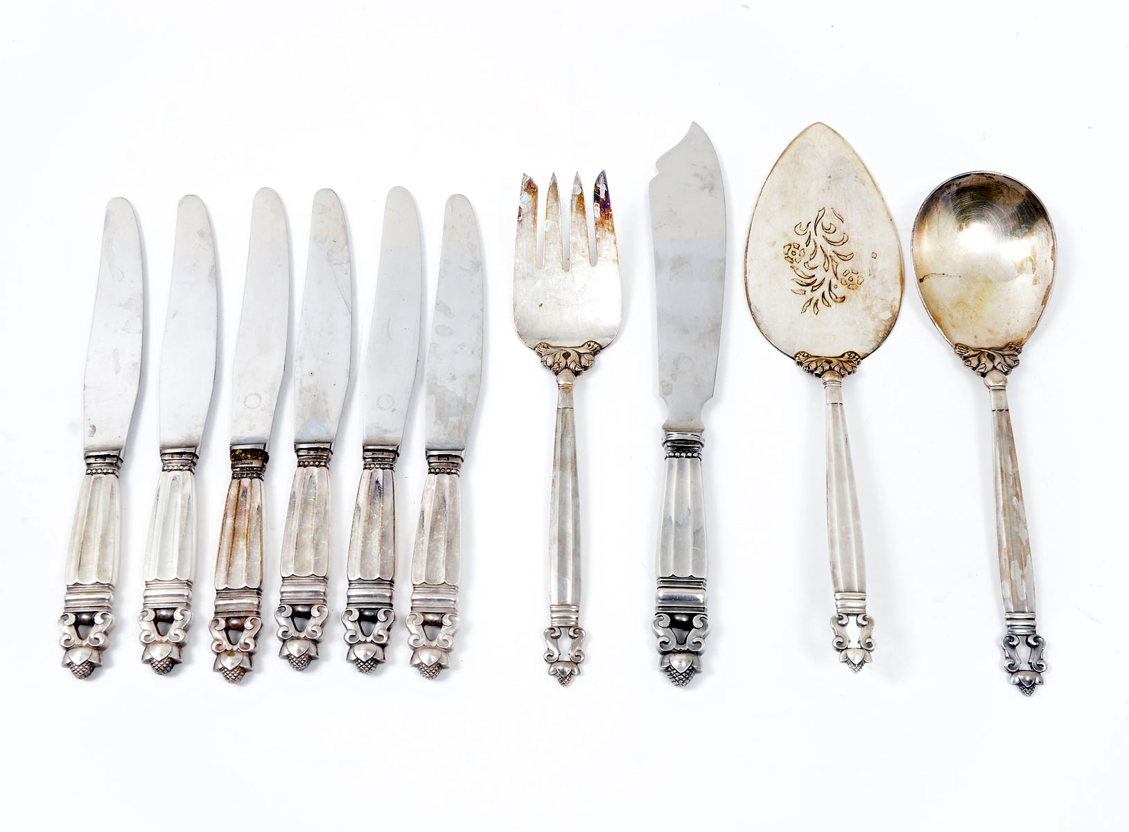 10 PC. GEORG JENSEN STERLING