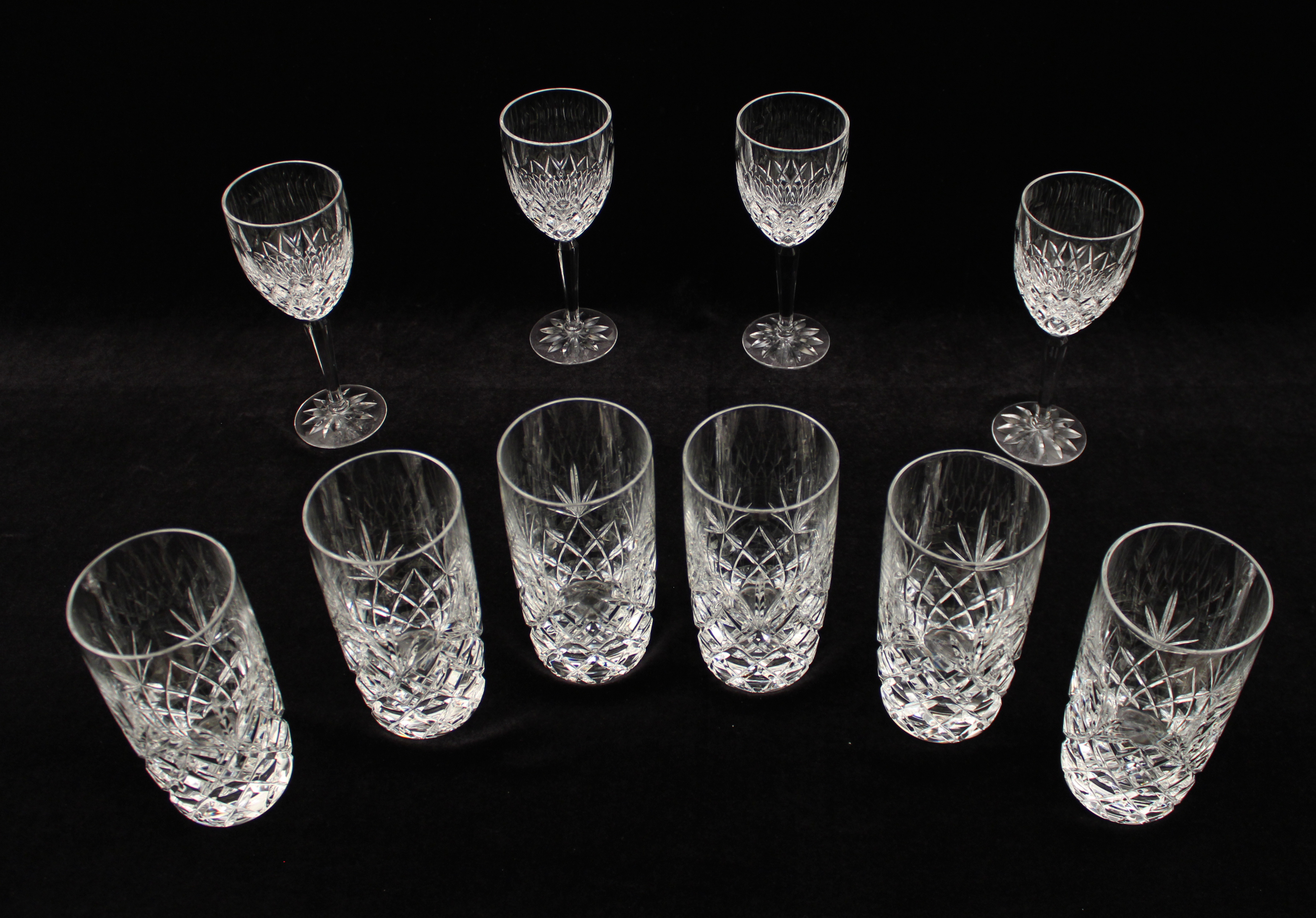 10 PC. LOT OF CRYSTAL GLASSWARE
