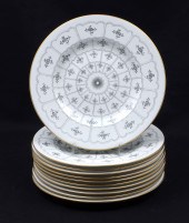 10 PC. ROYAL CROWN DERBY ''CLA