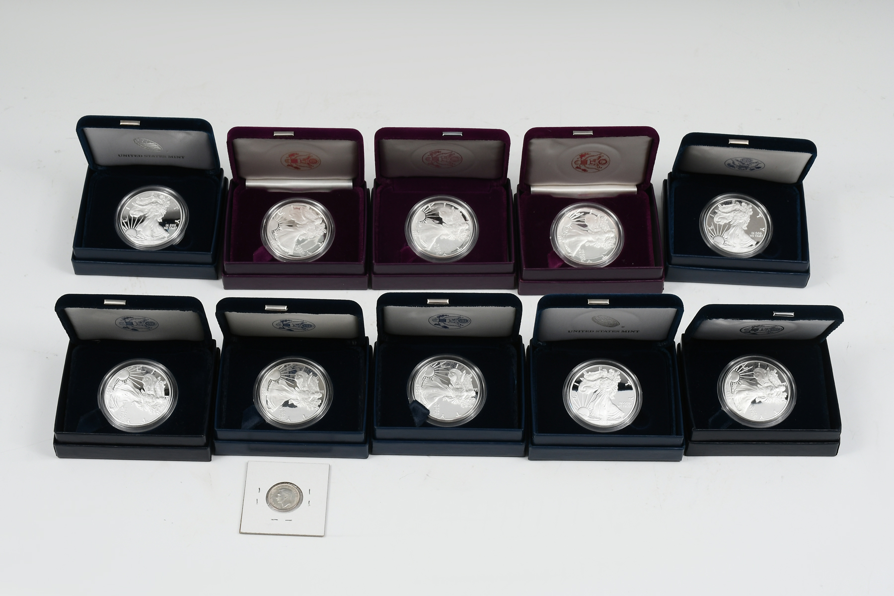 10 PC. SILVER AMERICAN EAGLE