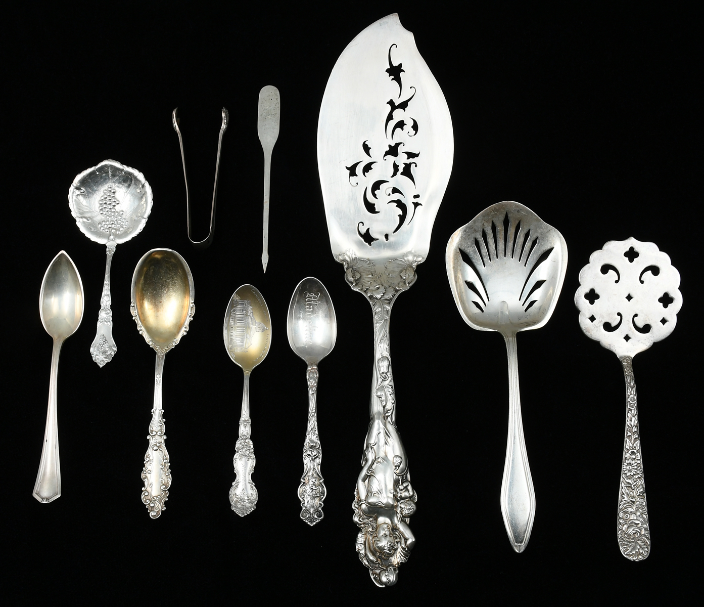 10 PC. STERLING FLATWARE &