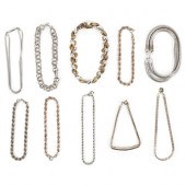(10 PC) STERLING SILVER BRACEL