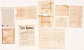 10 PCS 19TH C. TN EPHEMERA, IN
