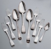 (10) pcs. Bateman sterling sil