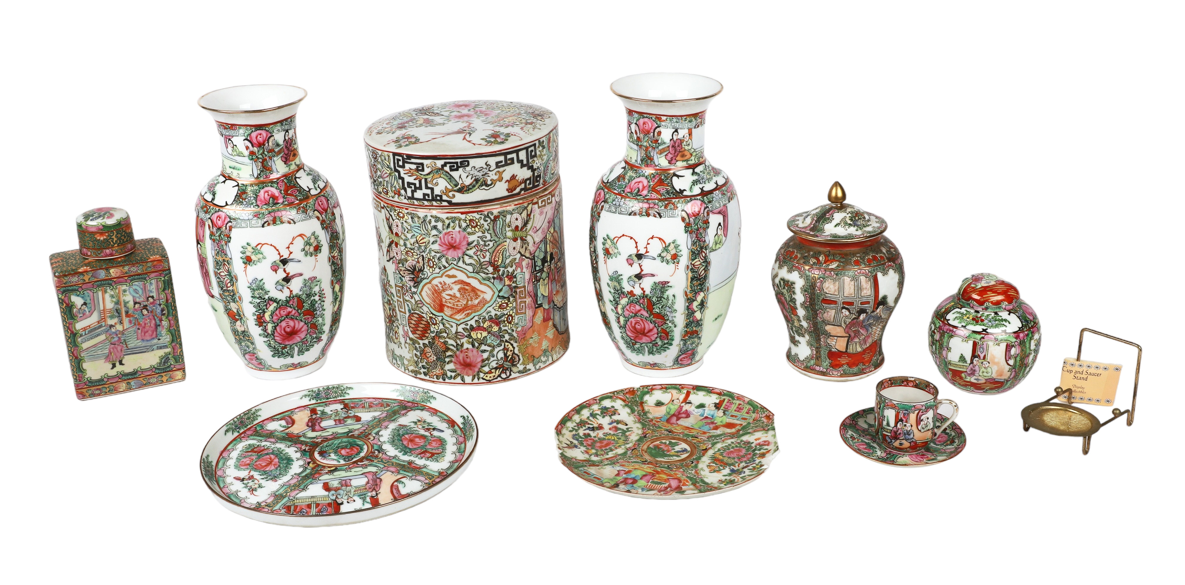 (10) Pcs Chinese Rose Medallion