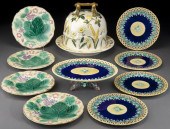 10 Pcs. English majolica inclu