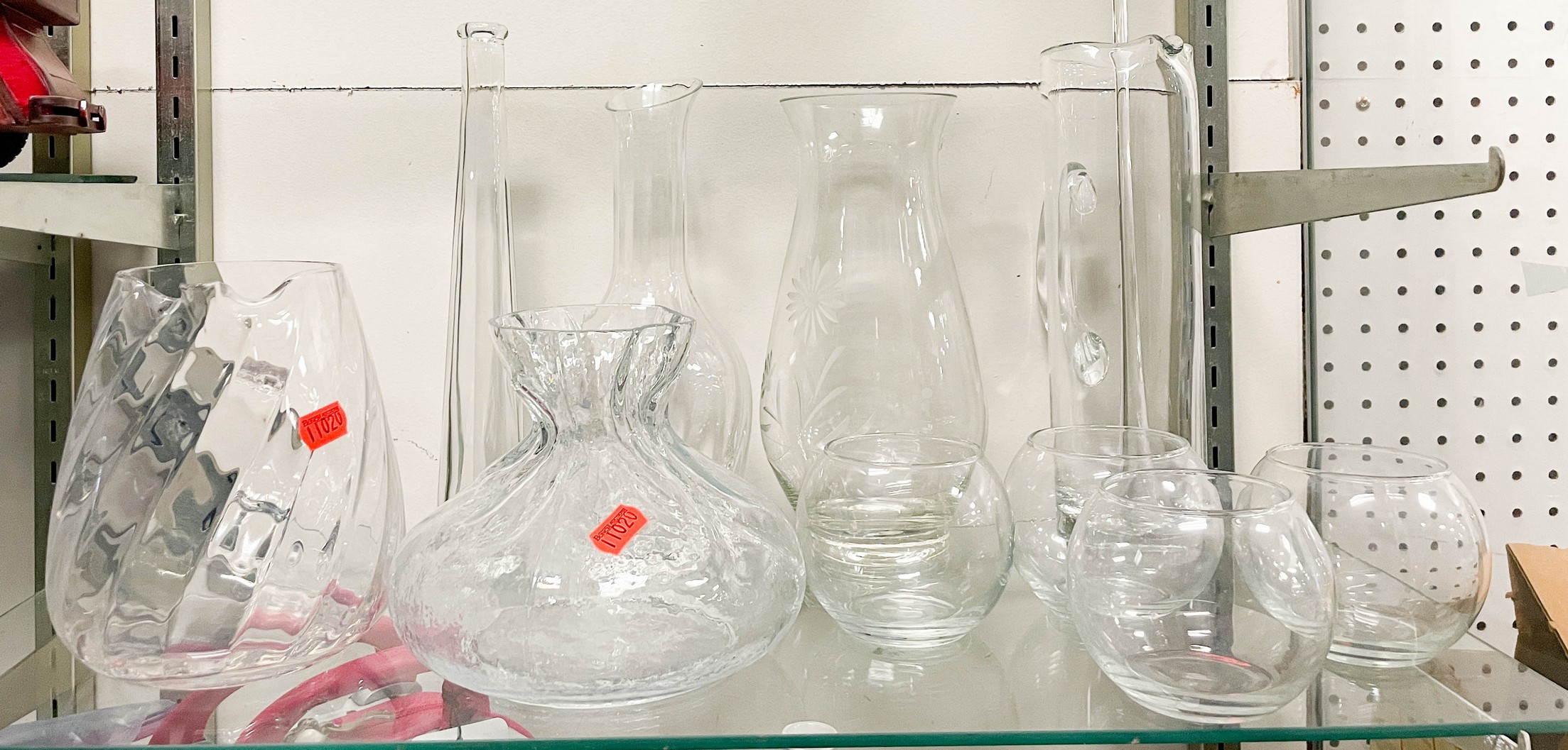 (10) Pcs glassware, c/o cocktail