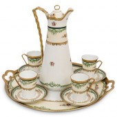 (10 PCS) LIMOGES PORCELAIN TEA