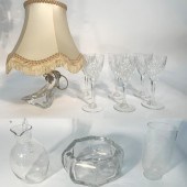 10 PCS. OF SIGNED FRENCH GLASS