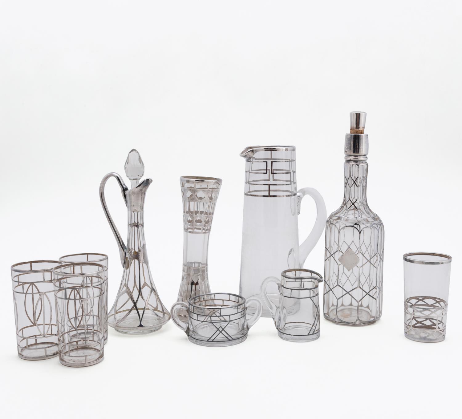 10 PCS, SILVER OVERLAY BARWARE