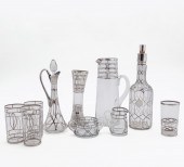 10 PCS, SILVER OVERLAY BARWARE