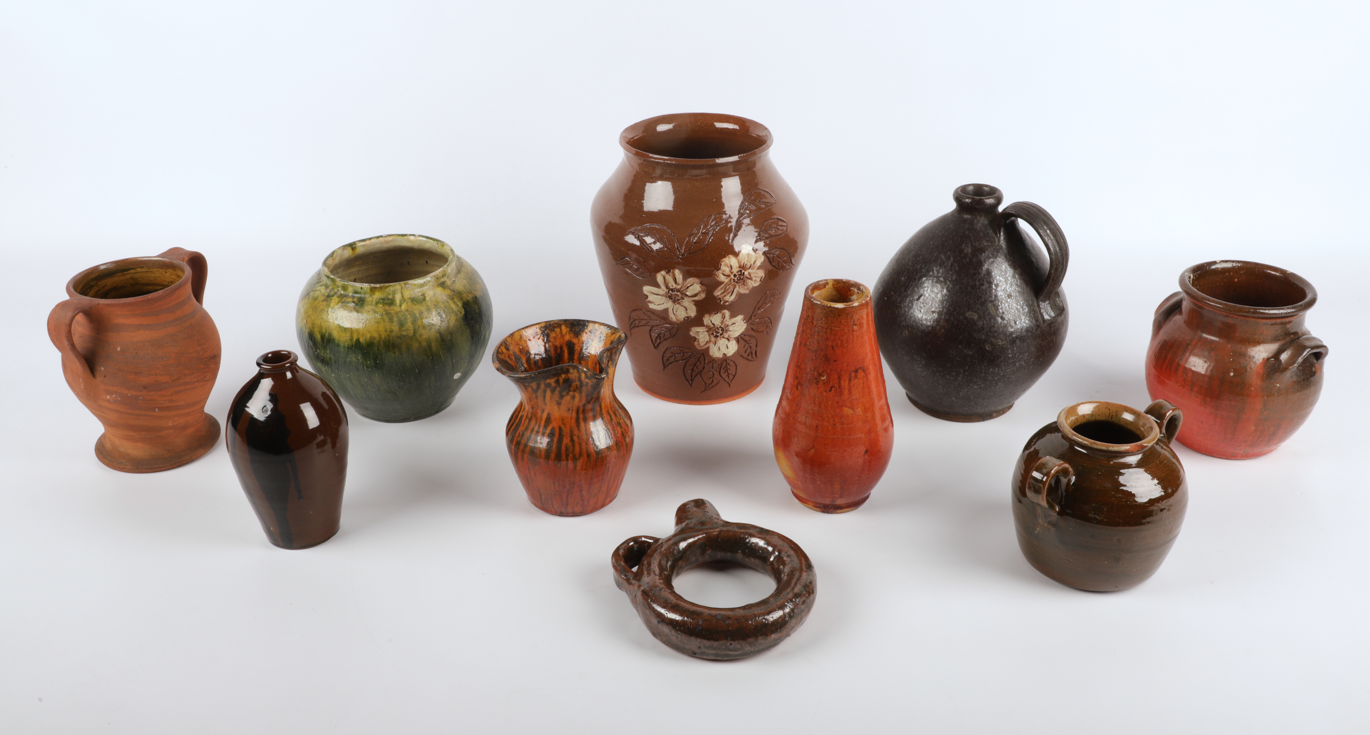 (10) Pcs Southern and style pottery