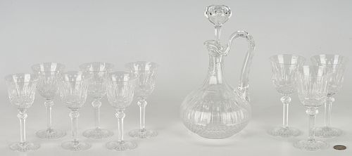 10 PCS. ST LOUIS CRYSTAL INCL. WINE