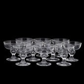10 PCS, STEUBEN CHAMPAGNE GLAS