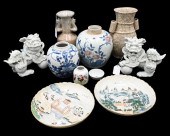 10 PIECE CHINESE CERAMIC AND P