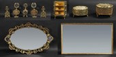 10 PIECE GILT METAL DRESSER SE