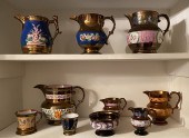 10 PIECE LOT COPPER LUSTER PIT