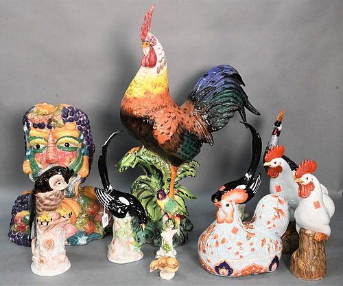 10 PIECE PORCELAIN GROUP, TO