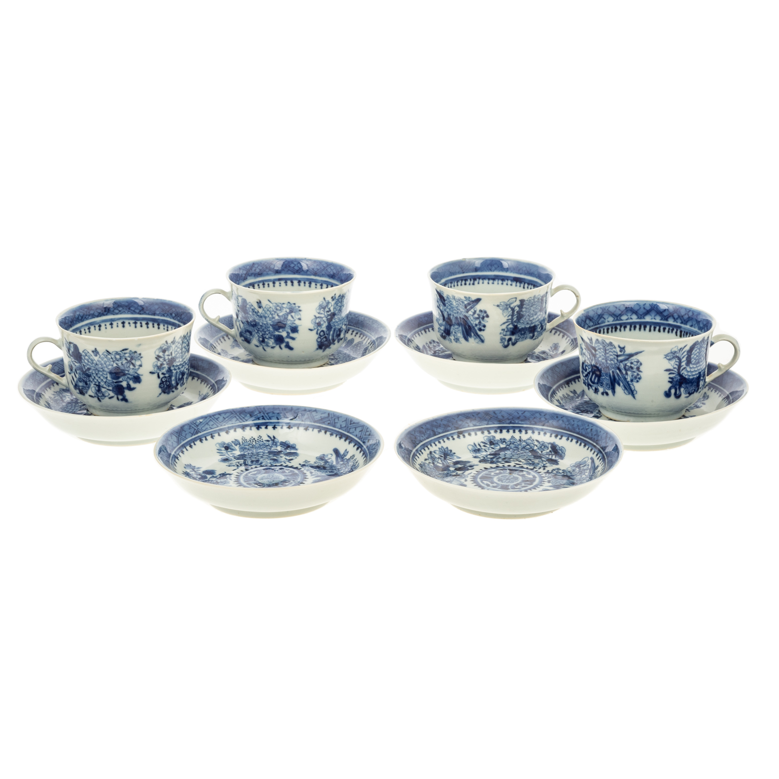10 PIECES CHINESE EXPORT BLUE
