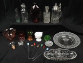 (10+) Pieces glassware, c/o "G