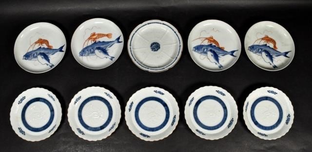 10 PIECES JAPANESE PORCELAIN10