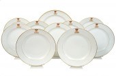 10 PLATES RUSSIAN IMPERIAL FAC