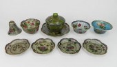10 PLIQUE-A-JOUR ENAMEL PCS &