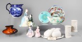 (10) Porcelain figures and tab
