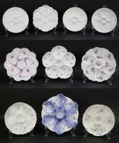 10 PORCELAIN OYSTER PLATES10 p