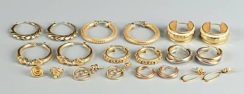 10 PR 14K AND 18K EARRINGS(1) 18k
