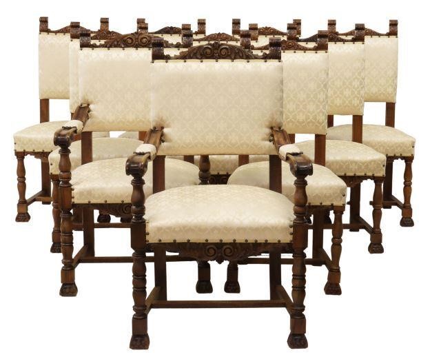 (10) RENAISSANCE REVIVAL CARVED