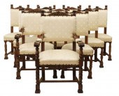 (10) RENAISSANCE REVIVAL CARVE