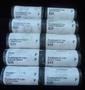 10 ROLLS PHILADELPHIA MINT BU