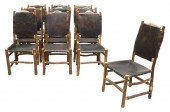 (10) RUSTIC ANTLER CREST LEATH