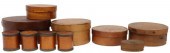 (10) SHAKER BENTWOOD NESTED PA