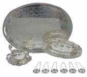 (10) SILVER PLATE & BONE CHINA