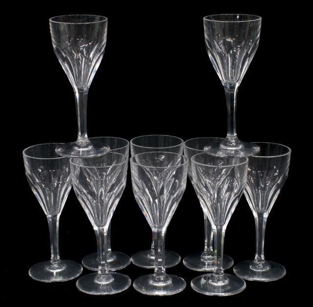 10) ST LOUIS BRISTOL CUT CRYSTAL
