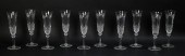 10 ST. LOUIS CHAMPAGNE FLUTES