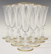 (10) ST LOUIS LOZERE GOLD CRYS