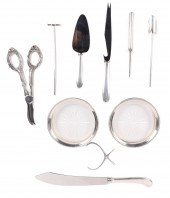 (10) Sterling handled table it