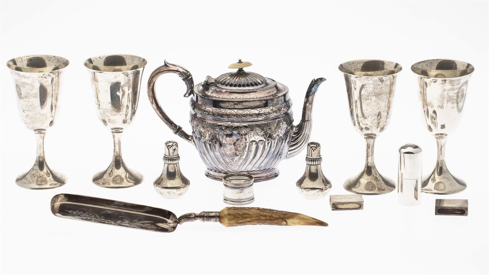 10 STERLING SILVER ARTICLES AND TWO