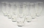 (10) STEUBEN 'DIMPLE' GLASS CR