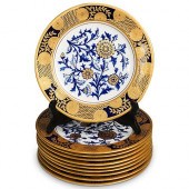 (10) TEN RARE MINTON PLATESDES
